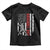 Baseball Dad Toddler T Shirt Retro US Flag Fathers Day Baseball Player TS10 Black Print Your Wear