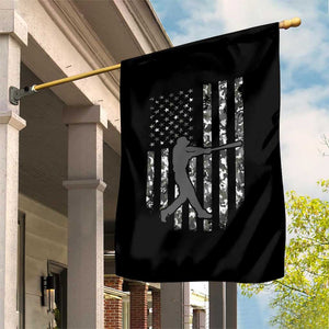 Camo US Flag Baseball Player Garden Flag Retro Camouflage American Flag Patriotic TS10 Print Your Wear
