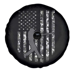Camo US Flag Baseball Player Spare Tire Cover Retro Camouflage American Flag Patriotic TS10 Print Your Wear