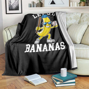 Funny Banana Throw Blanket Lets Go Bananas TS10 Print Your Wear