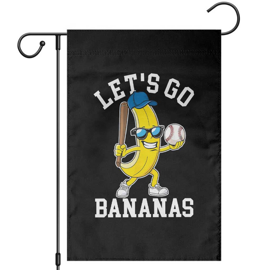 Funny Banana Garden Flag Lets Go Bananas TS10 Black Print Your Wear