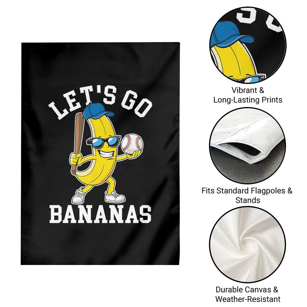 Funny Banana Garden Flag Lets Go Bananas TS10 Print Your Wear