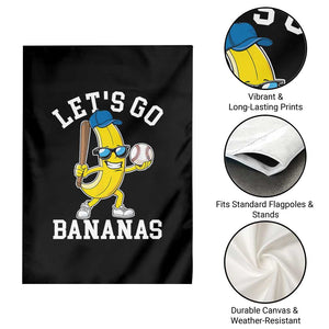 Funny Banana Garden Flag Lets Go Bananas TS10 Print Your Wear