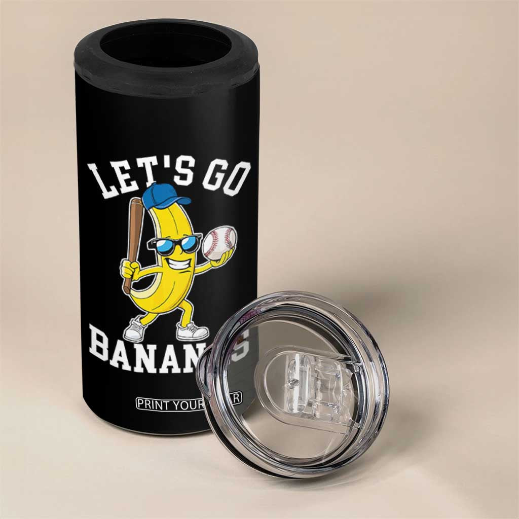 Funny Banana 4 in 1 Can Cooler Tumbler Lets Go Bananas TS10 Print Your Wear