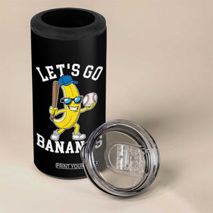Funny Banana 4 in 1 Can Cooler Tumbler Lets Go Bananas TS10 Print Your Wear