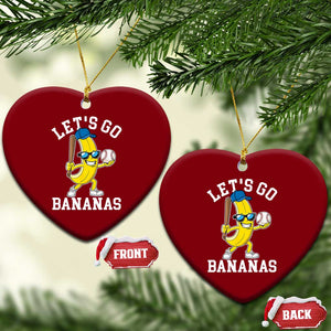 Funny Banana Ceramic Ornament Lets Go Bananas TS10 Print Your Wear