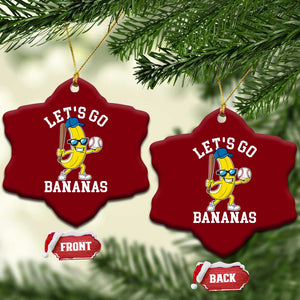 Funny Banana Ceramic Ornament Lets Go Bananas TS10 Print Your Wear