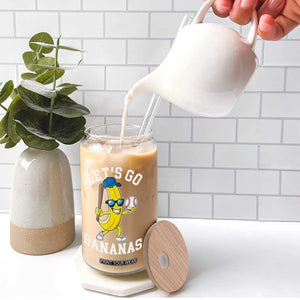 Funny Banana Glass Can Lets Go Bananas TS10 Print Your Wear
