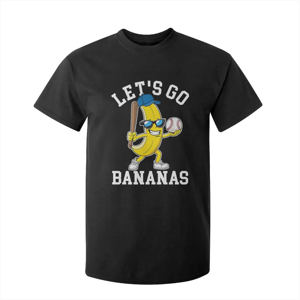 Funny Banana T Shirt For Kid Lets Go Bananas TS10 Black Print Your Wear