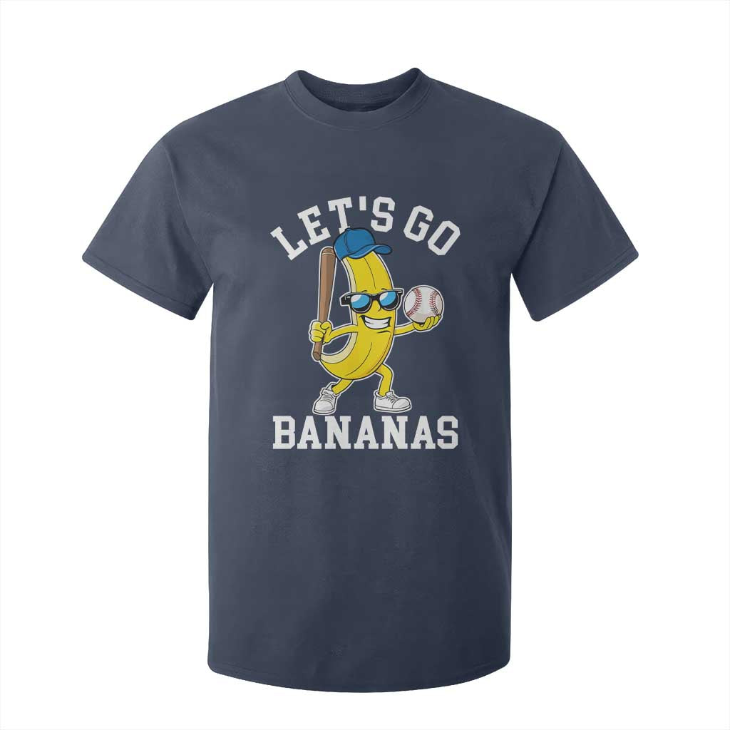 Funny Banana T Shirt For Kid Lets Go Bananas TS10 Navy Print Your Wear