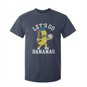 Funny Banana T Shirt For Kid Lets Go Bananas TS10 Navy Print Your Wear