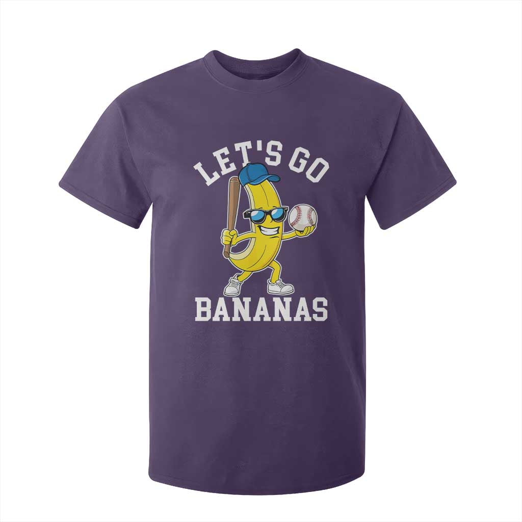 Funny Banana T Shirt For Kid Lets Go Bananas TS10 Purple Print Your Wear