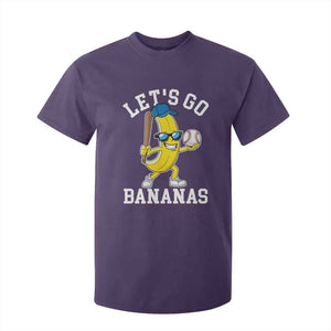 Funny Banana T Shirt For Kid Lets Go Bananas TS10 Purple Print Your Wear