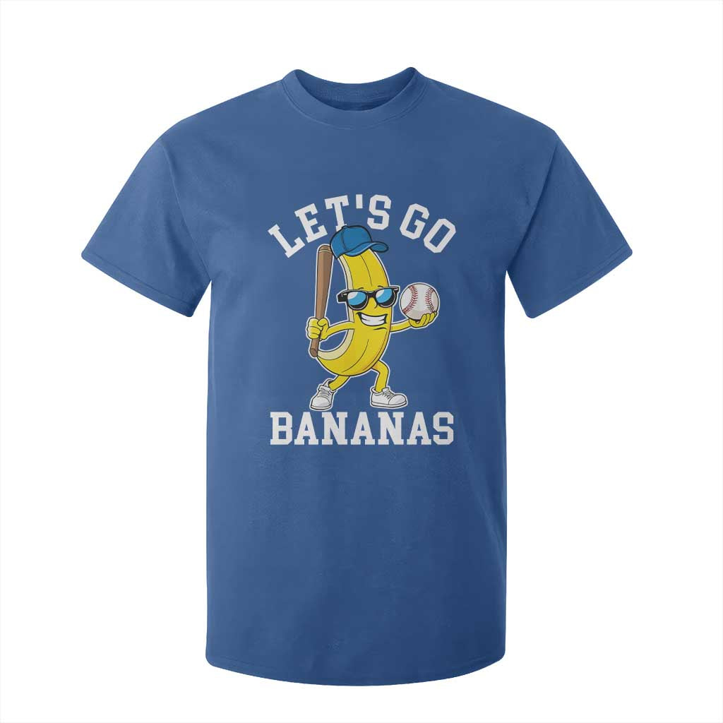 Funny Banana T Shirt For Kid Lets Go Bananas TS10 Royal Blue Print Your Wear