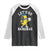 Funny Banana Raglan Shirt Lets Go Bananas TS10 Black White Print Your Wear