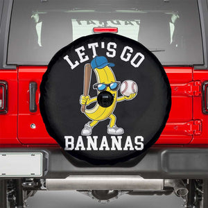 Funny Banana Spare Tire Cover Lets Go Bananas TS10 Black Print Your Wear