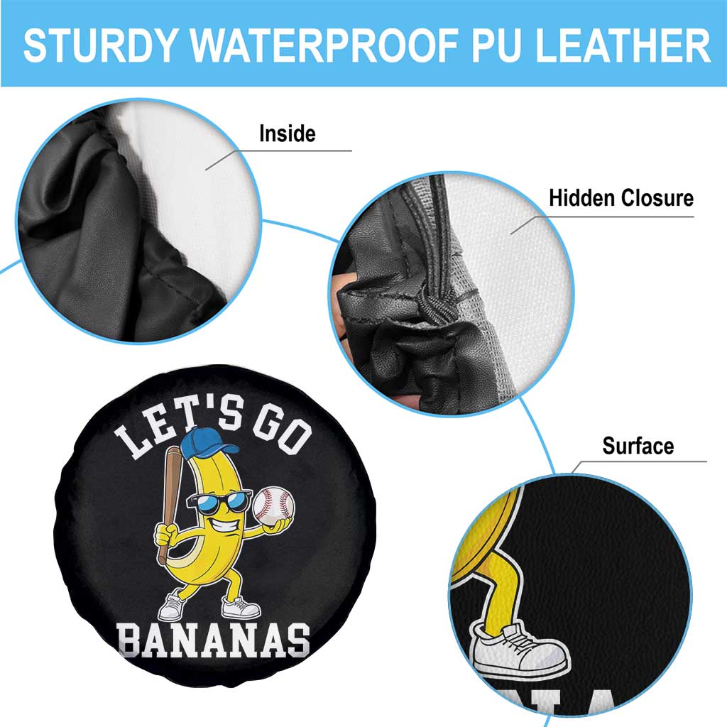 Funny Banana Spare Tire Cover Lets Go Bananas TS10 Print Your Wear