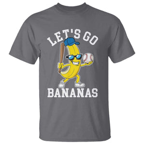 Funny Banana T Shirt Lets Go Bananas TS10 Charcoal Print Your Wear