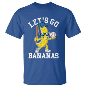 Funny Banana T Shirt Lets Go Bananas TS10 Royal Blue Print Your Wear