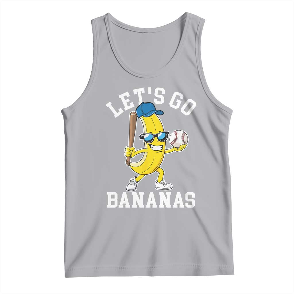 Funny Banana Tank Top Lets Go Bananas TS10 Athletic Heather Print Your Wear
