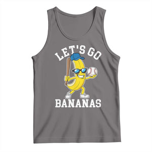 Funny Banana Tank Top Lets Go Bananas TS10 Deep Heather Print Your Wear