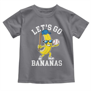 Funny Banana Toddler T Shirt Lets Go Bananas TS10 Charcoal Print Your Wear