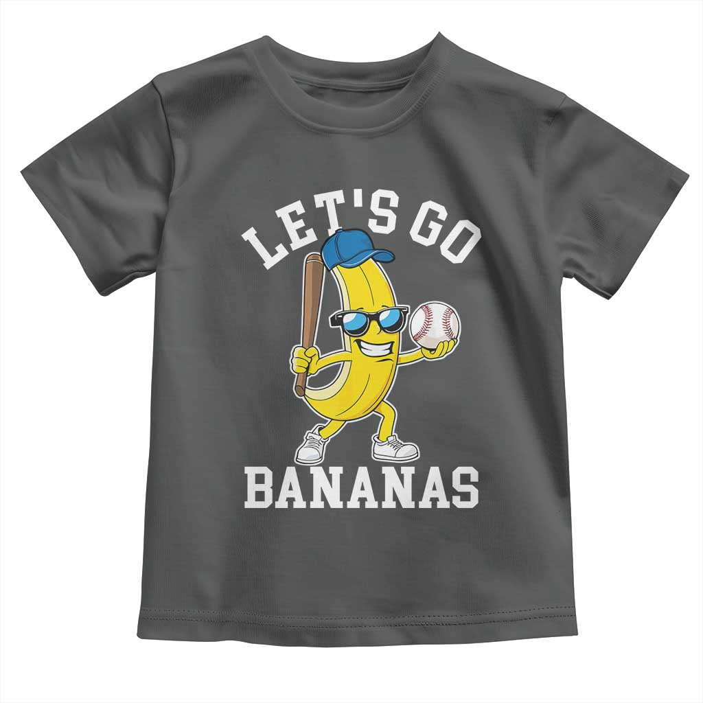 Funny Banana Toddler T Shirt Lets Go Bananas TS10 Dark Heather Print Your Wear