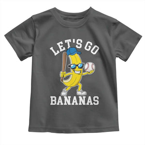 Funny Banana Toddler T Shirt Lets Go Bananas TS10 Dark Heather Print Your Wear