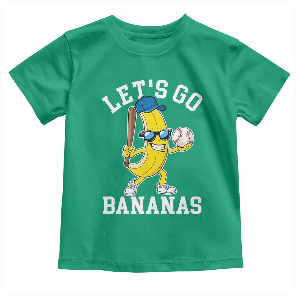 Funny Banana Toddler T Shirt Lets Go Bananas TS10 Irish Green Print Your Wear