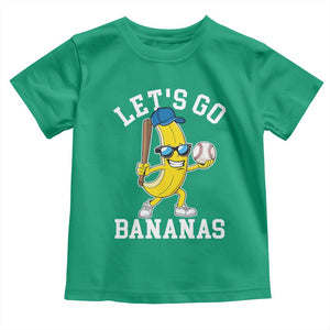 Funny Banana Toddler T Shirt Lets Go Bananas TS10 Irish Green Print Your Wear