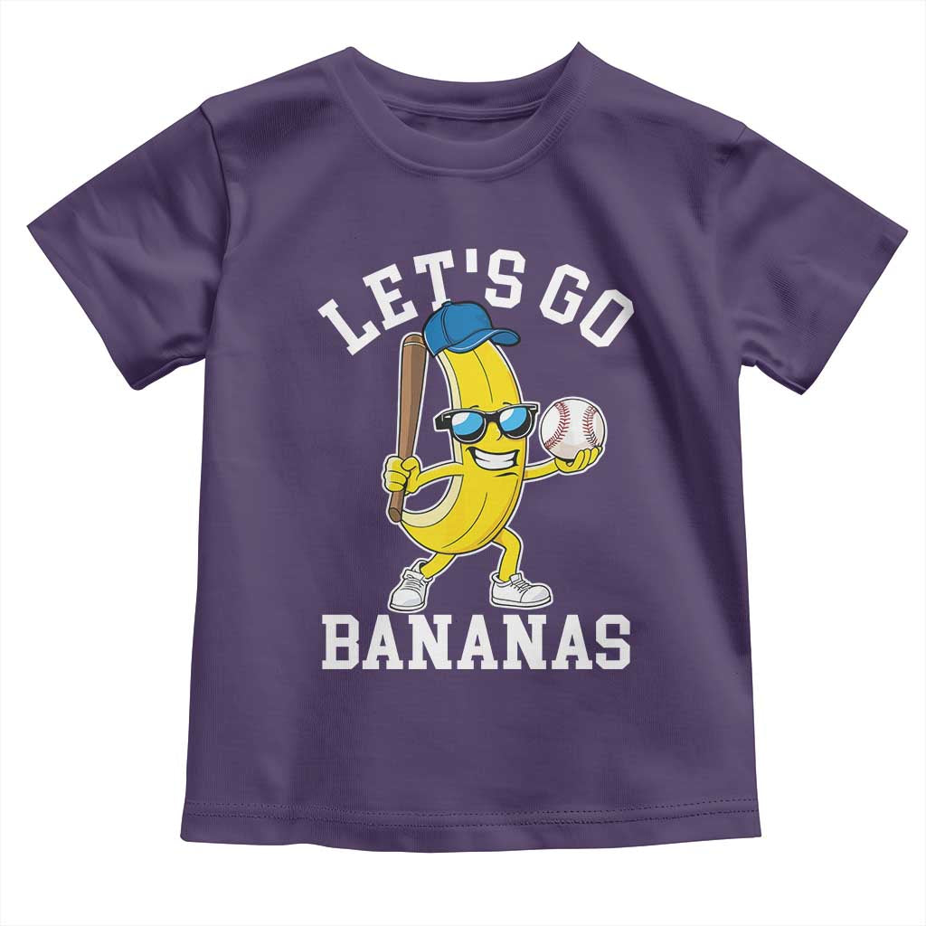 Funny Banana Toddler T Shirt Lets Go Bananas TS10 Purple Print Your Wear