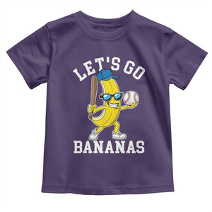 Funny Banana Toddler T Shirt Lets Go Bananas TS10 Purple Print Your Wear