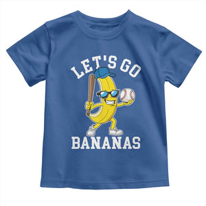 Funny Banana Toddler T Shirt Lets Go Bananas TS10 Royal Blue Print Your Wear