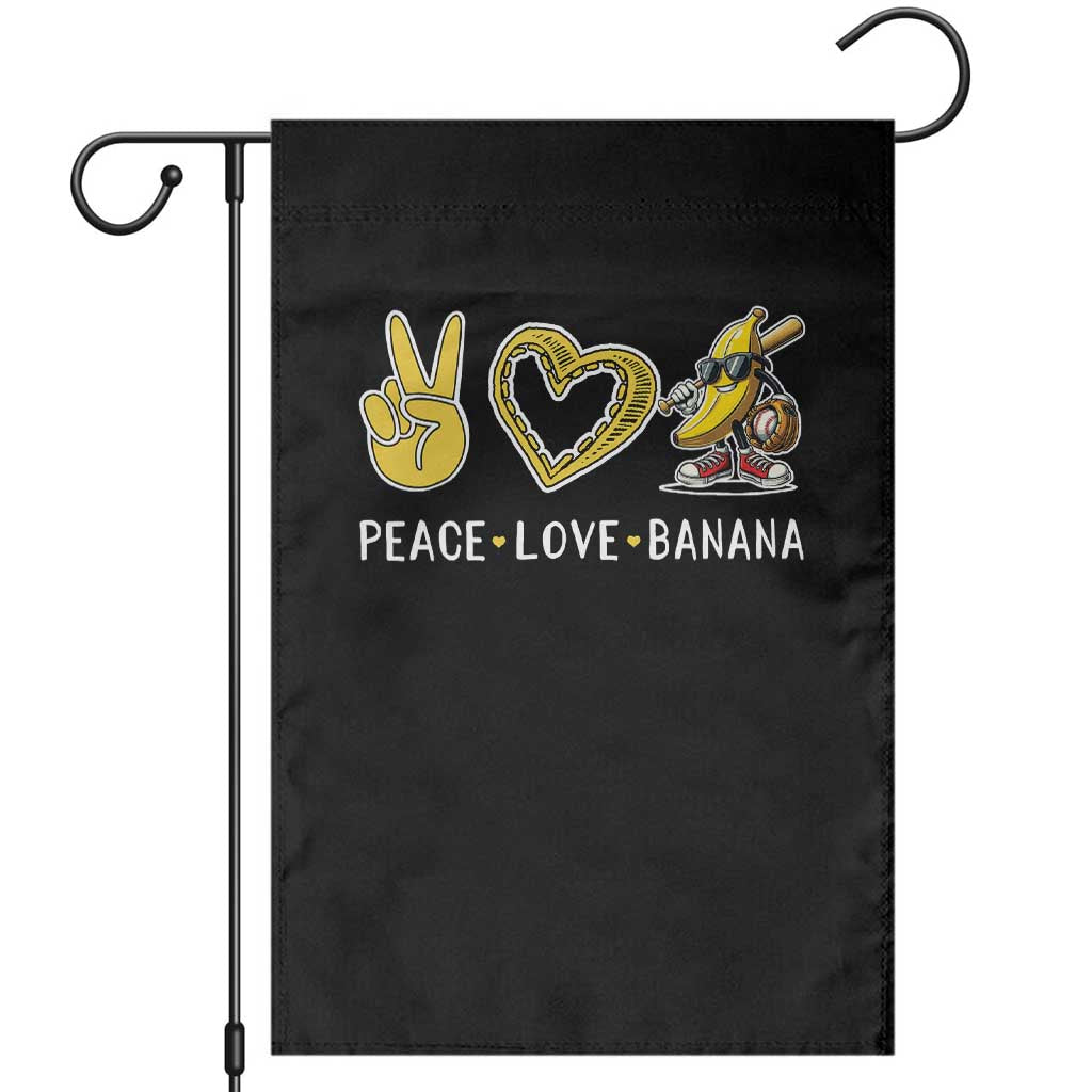 Funny Love Bananas Garden Flag Cute Banana Gifts TS10 Black Print Your Wear
