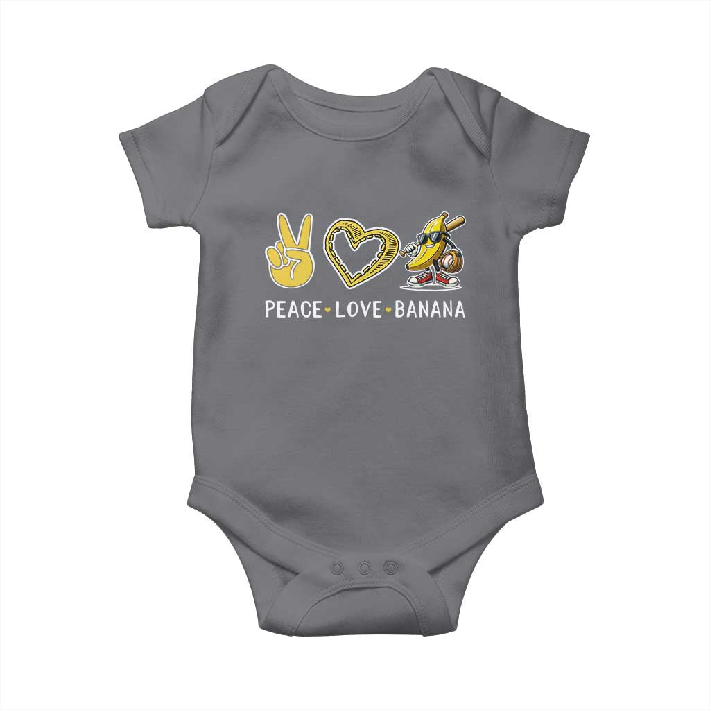 Funny Love Bananas Baby Onesie Cute Banana Gifts TS10 Charcoal Print Your Wear
