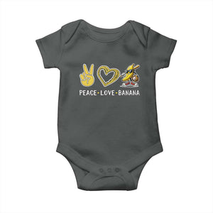 Funny Love Bananas Baby Onesie Cute Banana Gifts TS10 Dark Heather Print Your Wear