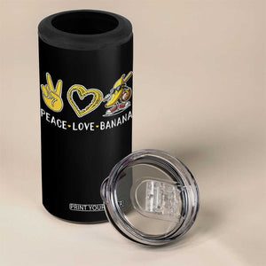 Funny Love Bananas 4 in 1 Can Cooler Tumbler Cute Banana Gifts TS10 Print Your Wear