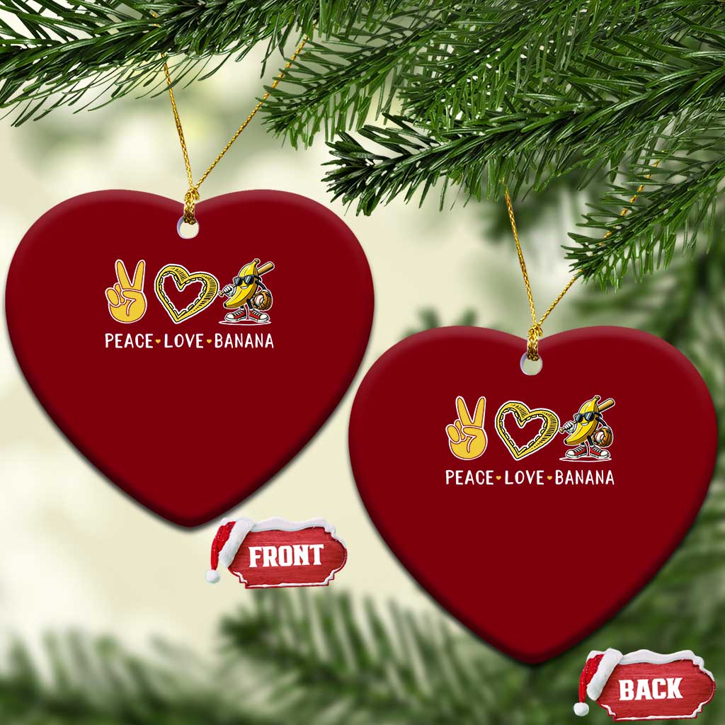 Funny Love Bananas Ceramic Ornament Cute Banana Gifts TS10 Print Your Wear