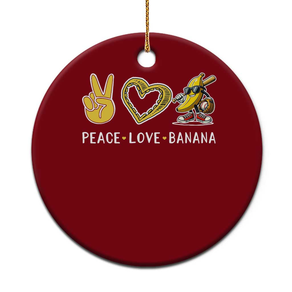 Funny Love Bananas Ceramic Ornament Cute Banana Gifts TS10 1pc Red Print Your Wear