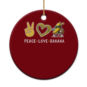 Funny Love Bananas Ceramic Ornament Cute Banana Gifts TS10 1pc Red Print Your Wear