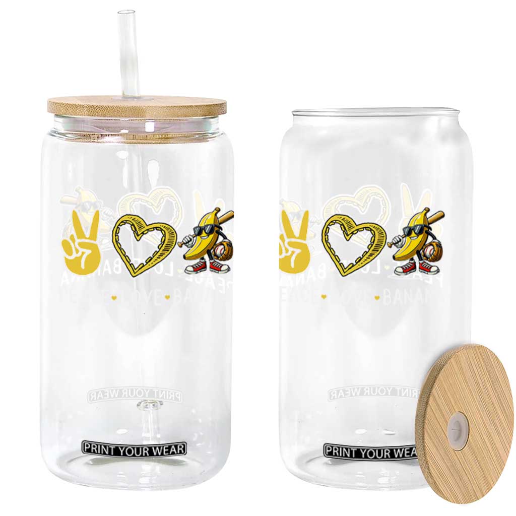 Funny Love Bananas Glass Can Cute Banana Gifts TS10 Print Your Wear