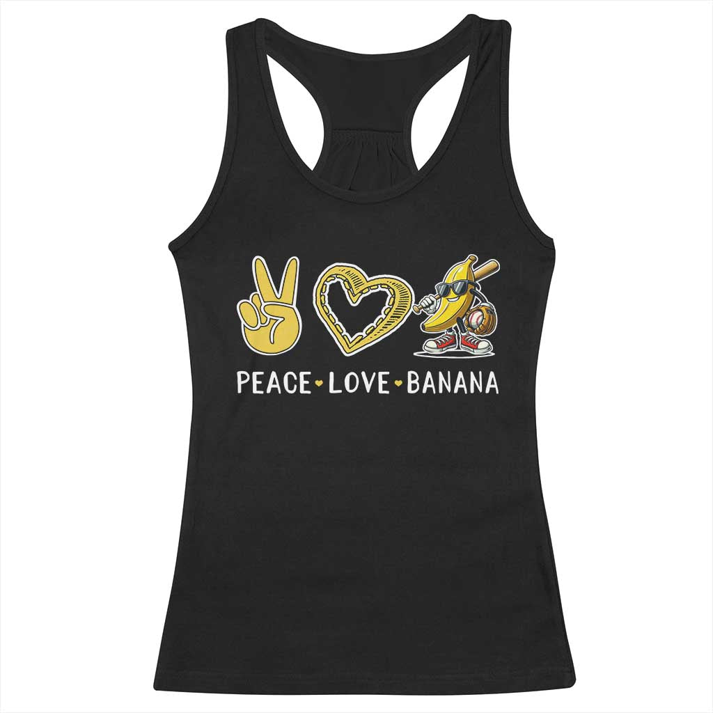 Funny Love Bananas Racerback Tank Top Cute Banana Gifts TS10 Black Print Your Wear