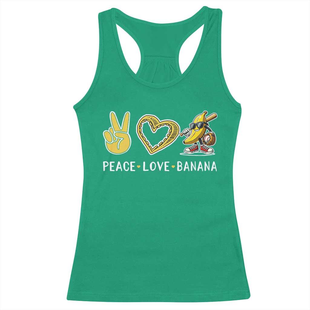 Funny Love Bananas Racerback Tank Top Cute Banana Gifts TS10 Irish Green Print Your Wear