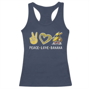 Funny Love Bananas Racerback Tank Top Cute Banana Gifts TS10 Navy Print Your Wear