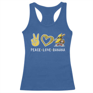 Funny Love Bananas Racerback Tank Top Cute Banana Gifts TS10 Royal Blue Print Your Wear
