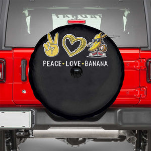 Funny Love Bananas Spare Tire Cover Cute Banana Gifts TS10 Black Print Your Wear