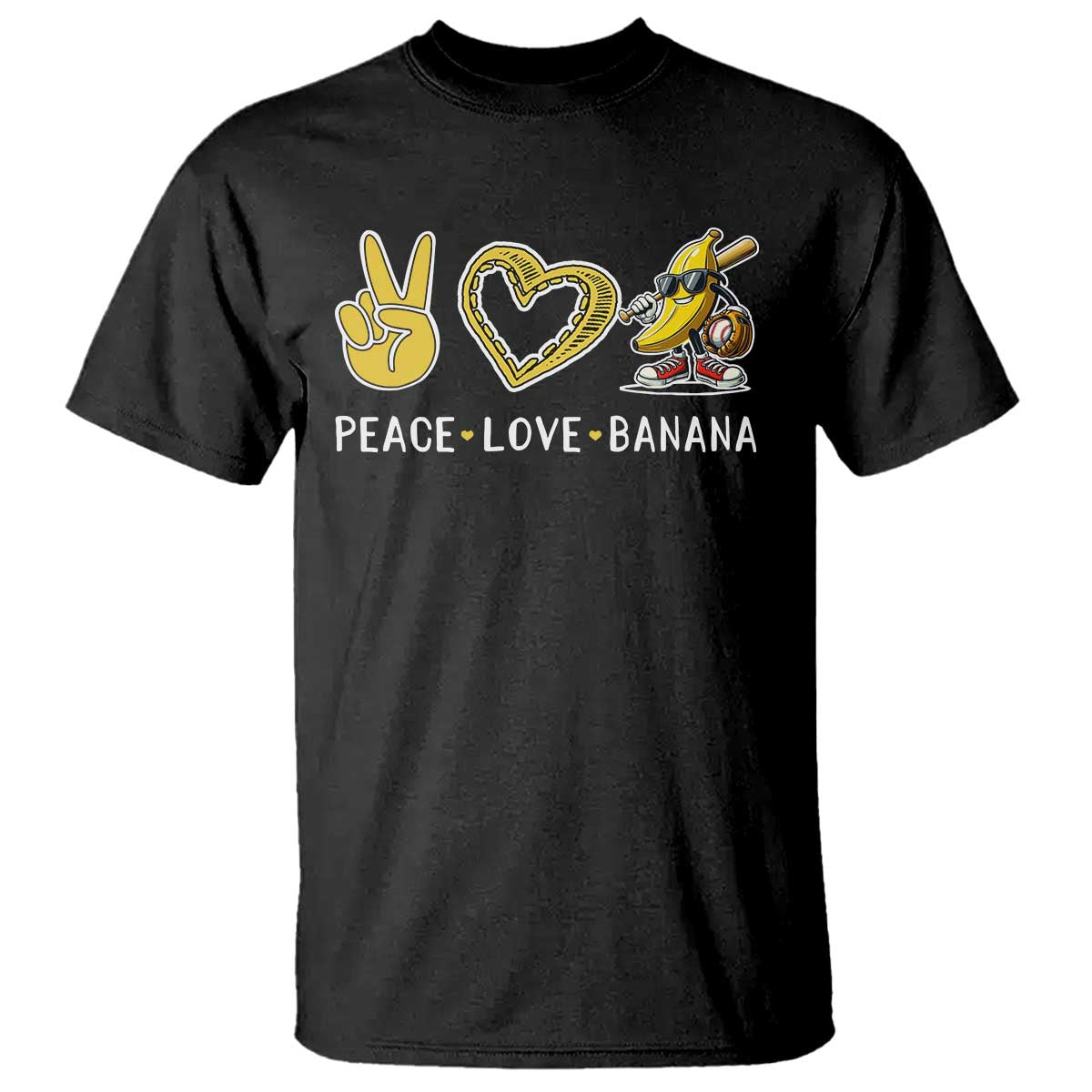 Funny Love Bananas T Shirt Cute Banana Gifts TS10 Black Print Your Wear