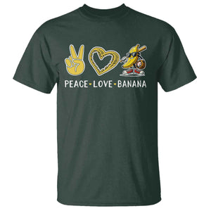 Funny Love Bananas T Shirt Cute Banana Gifts TS10 Dark Forest Green Print Your Wear