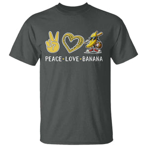 Funny Love Bananas T Shirt Cute Banana Gifts TS10 Dark Heather Print Your Wear