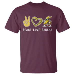 Funny Love Bananas T Shirt Cute Banana Gifts TS10 Maroon Print Your Wear